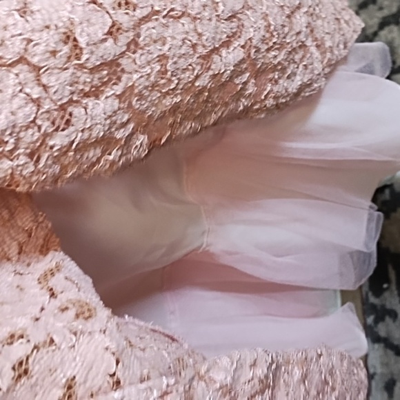 Elegant Pink Lace Halter Dress - Picture 4 of 14